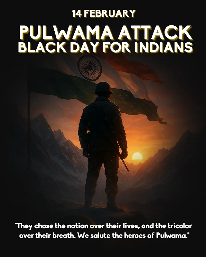 14 February Pulwama Attack Black Day Quotes in English