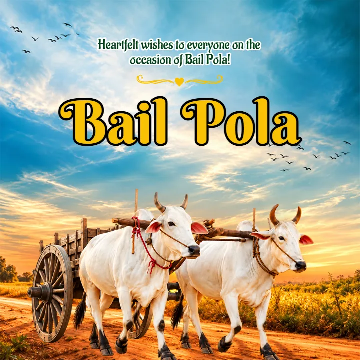 Bail Pola Poster Designs Inspired by Rural Indian Culture