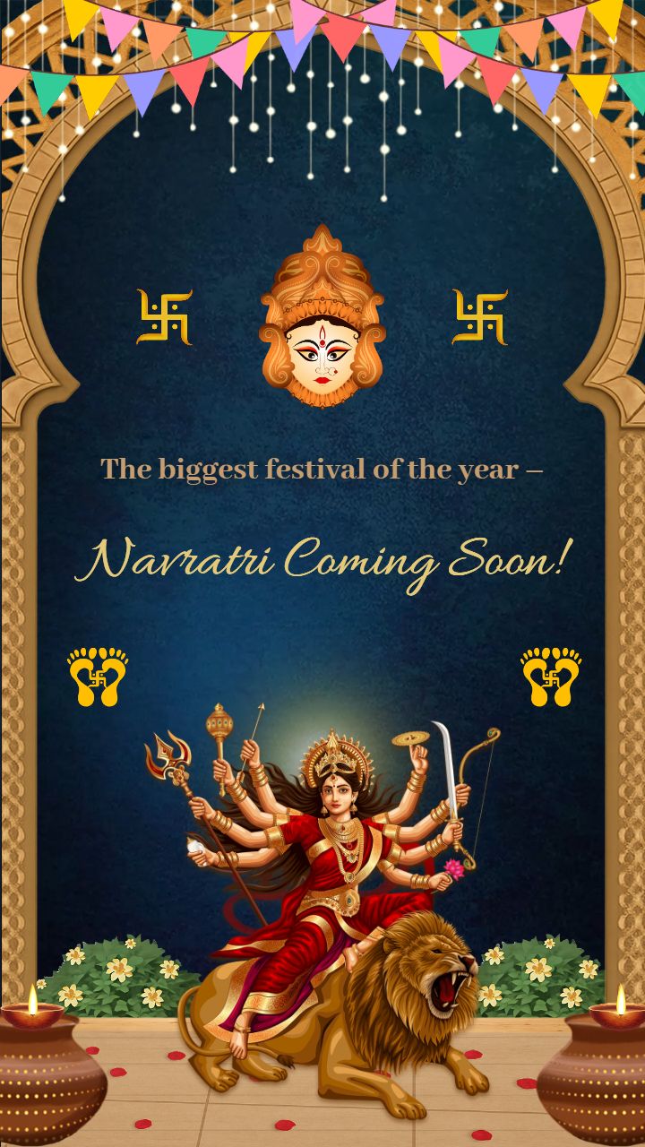 Coming Soon Navratri Status for WhatsApp and Instagram