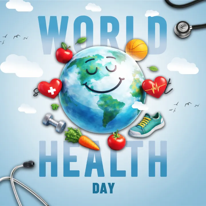 World Health Day Image in English for Health Awareness
