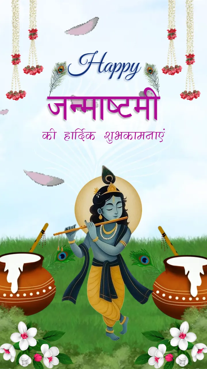 Janmashtami Invitation Video Designs for Krishna Events