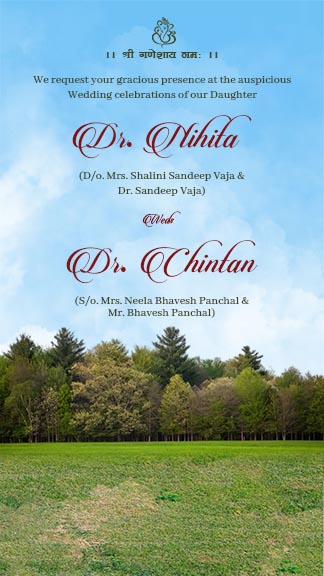 Online Heartfelt Wedding Invitation Template