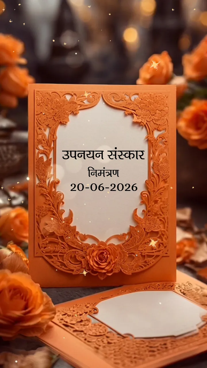 3D Upnayan Sanskar Invitation Video With Sanskrit Touch