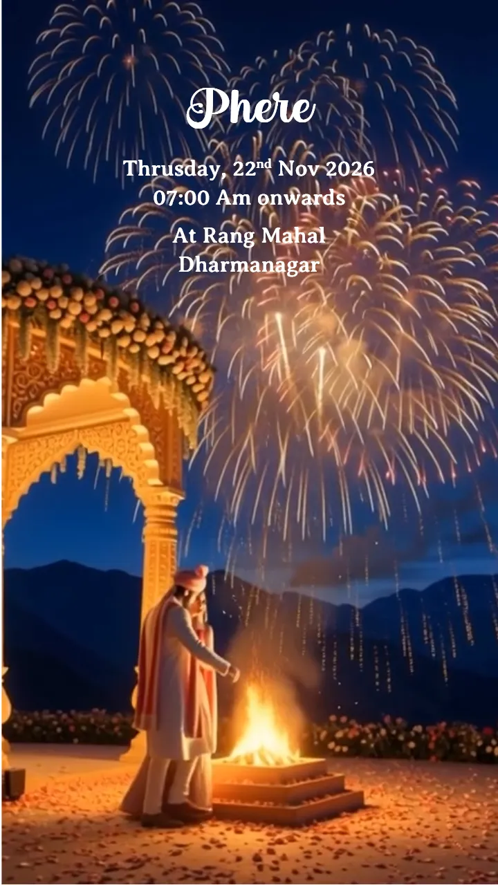 3D Wedding Invitation Video for Modern Wedding Event