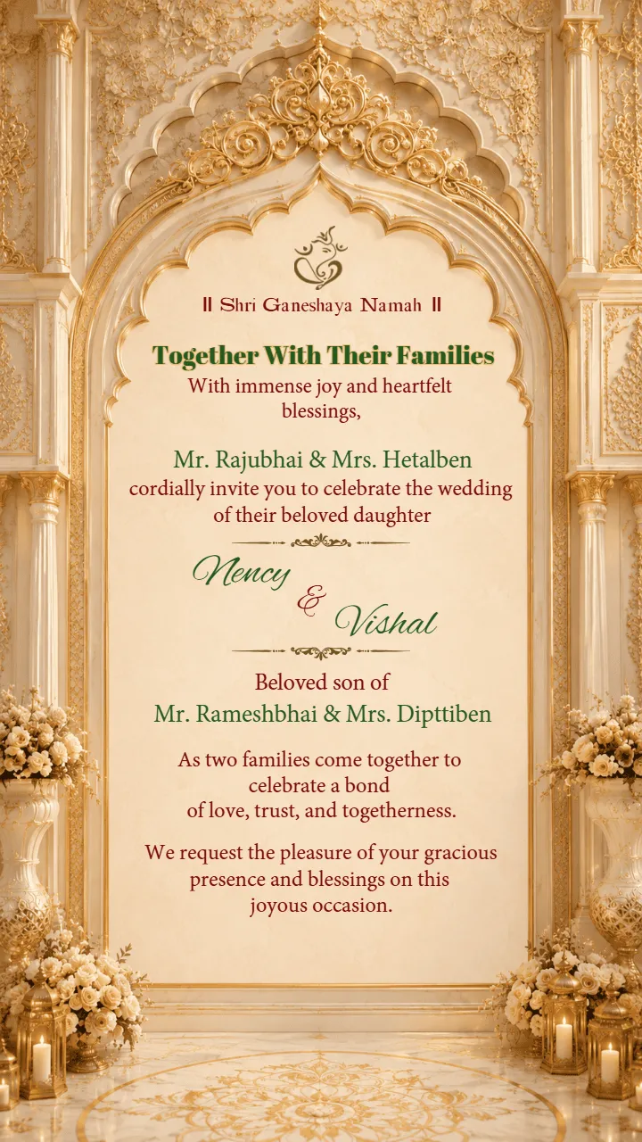 3D Wedding Invitation Video for Grand Indian Wedding