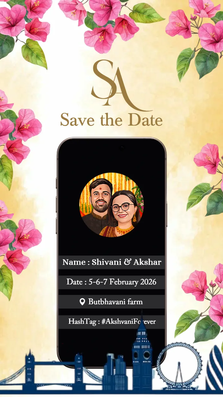 Save the Date Video Online Maker with Cute Designs