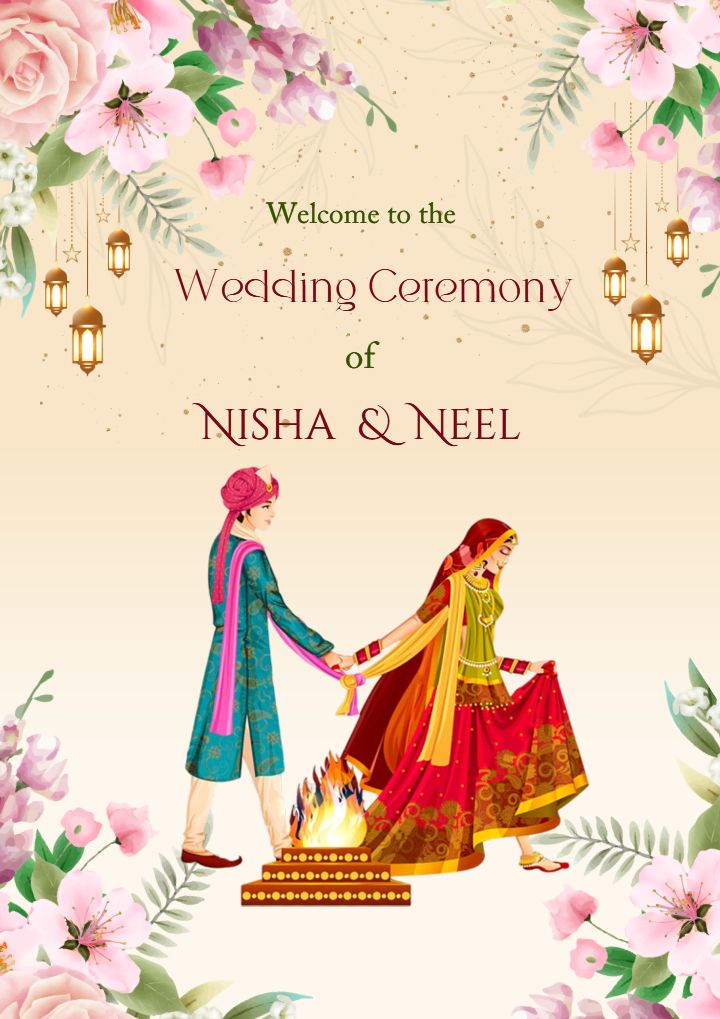 Charming Wedding Welcome Standee Designs