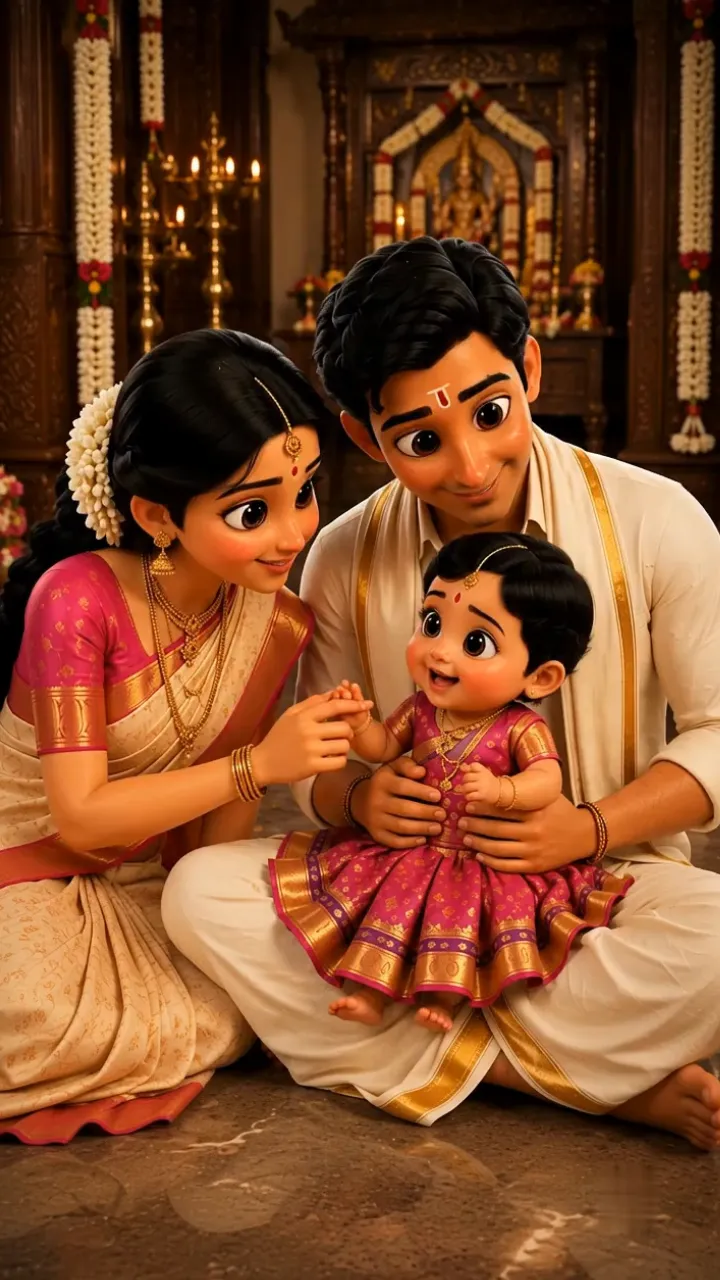3D Ear Piercing Ceremony Invitation Video with Royal Theme
