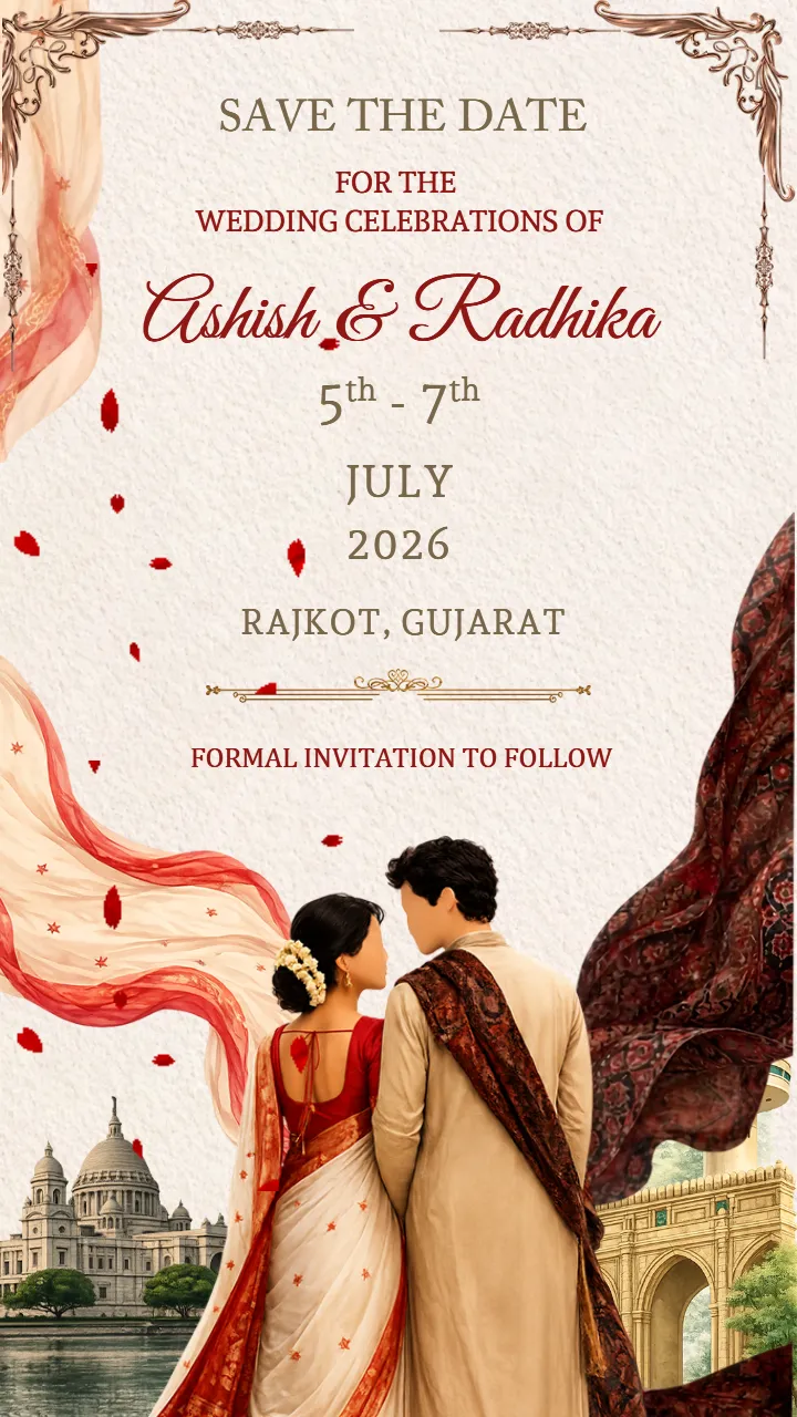 Bengali Wedding Save The Date Video with Cultural Touch