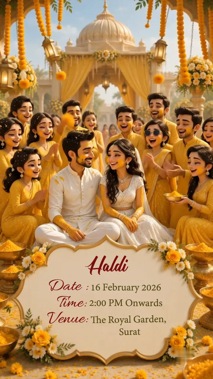 3D Wedding Invitation Video for Grand Indian Wedding