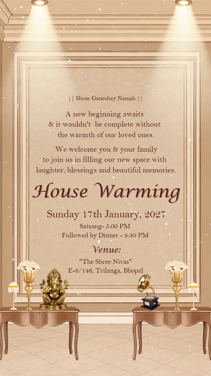 Housewarming Invitation Video Template
