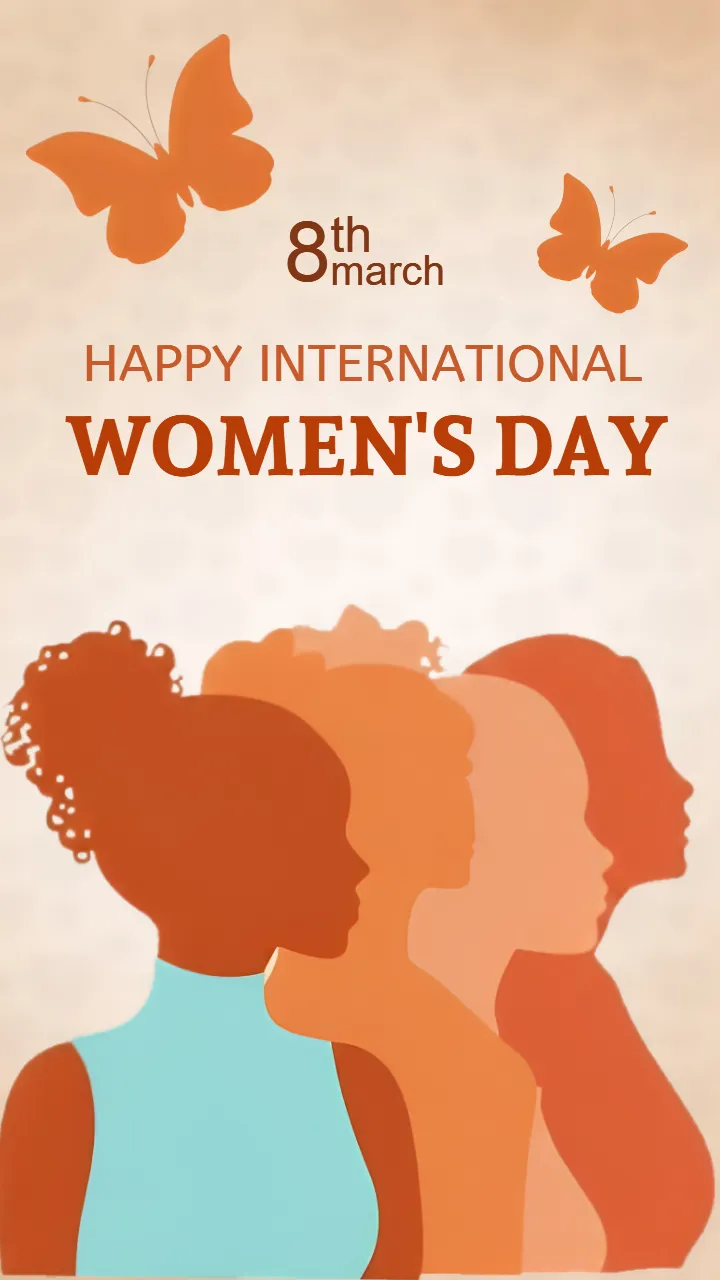 International Womens Day Poster in English for Celebration