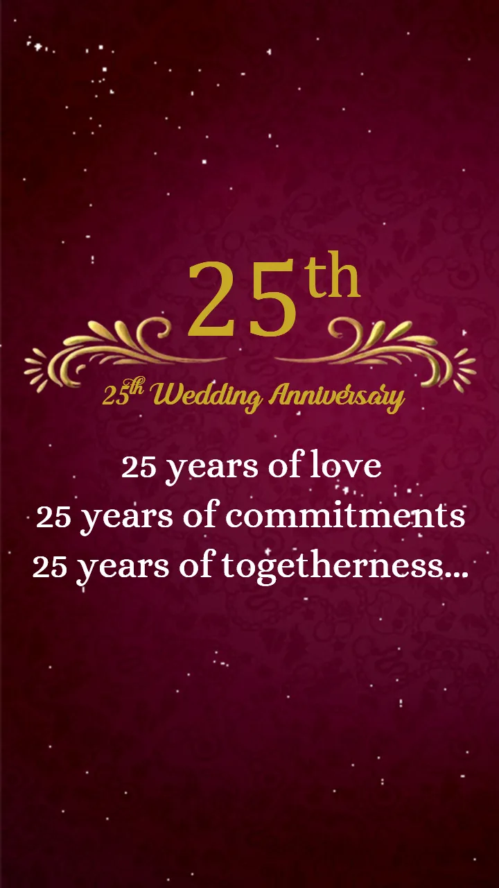 25th Wedding Anniversary video Elegant Royal Couple Event