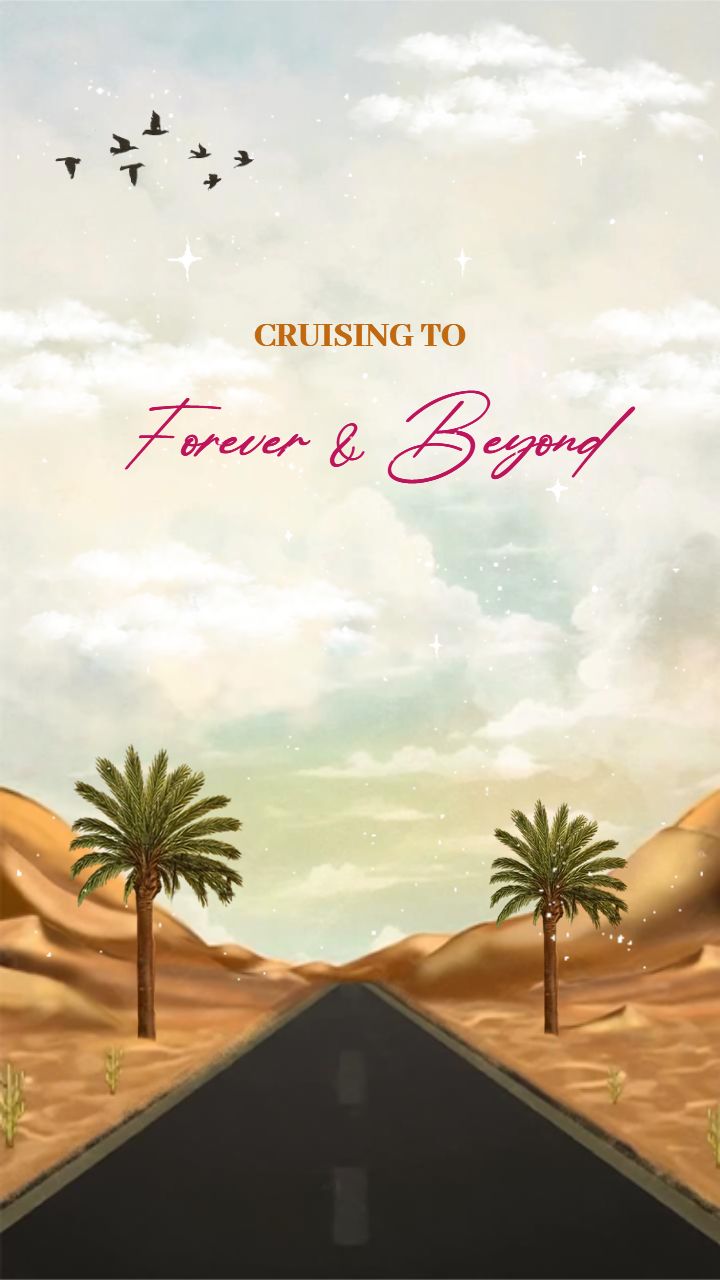 Dreamy desert road save the date video template