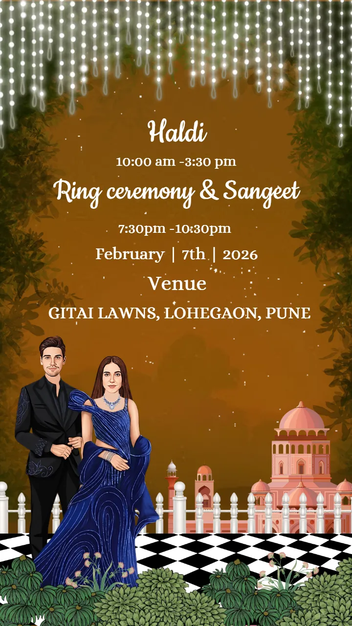 Wedding Invitation Video Multi Event Ceremony Design