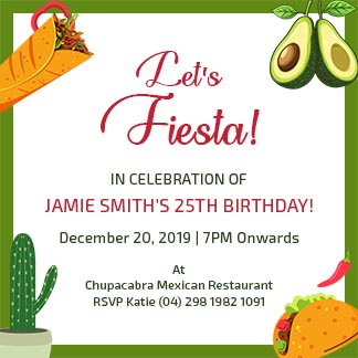 Download Editable Fiesta Party Invitation