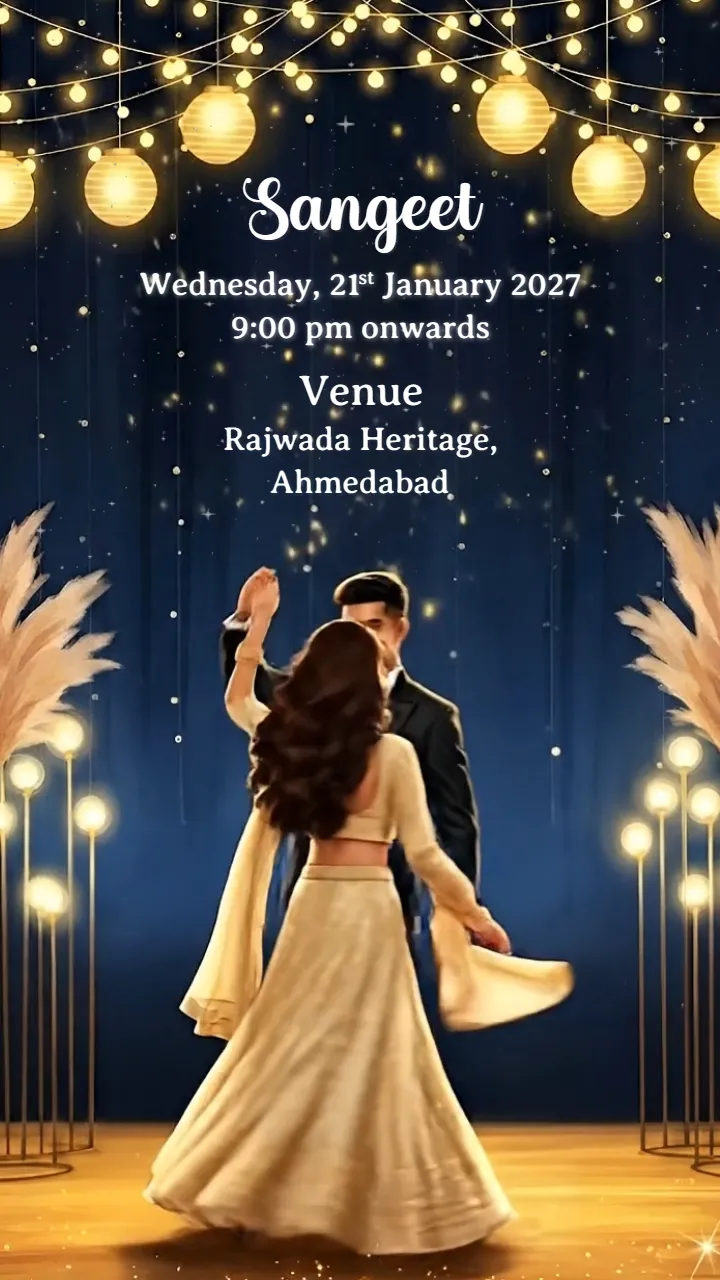 3d Wedding Invitation video indian traditional theme