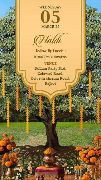 Online Heartfelt Wedding Invitation Template