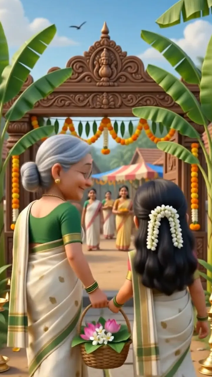 3D Thiruvonam Festival Invitation Video