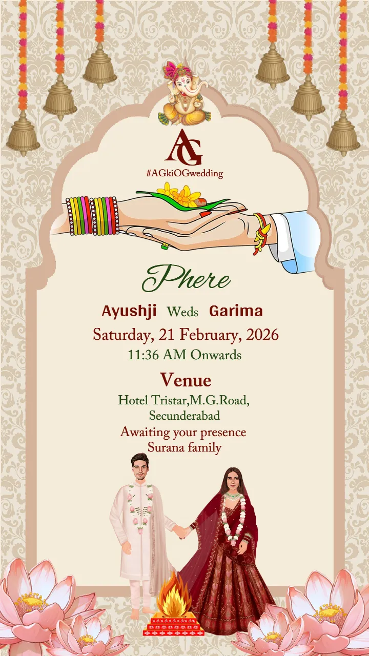 Wedding Invitation Video for Traditional Celebrations