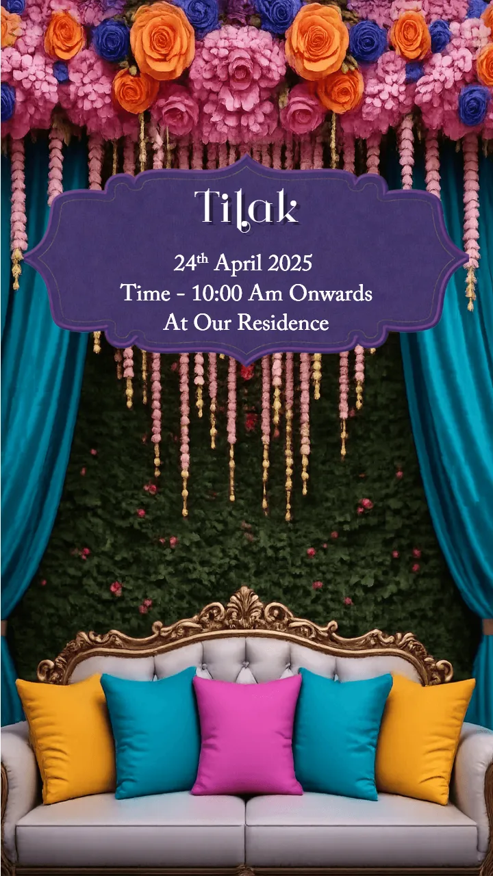 3d wedding invitation video with Animated Couple Caricature