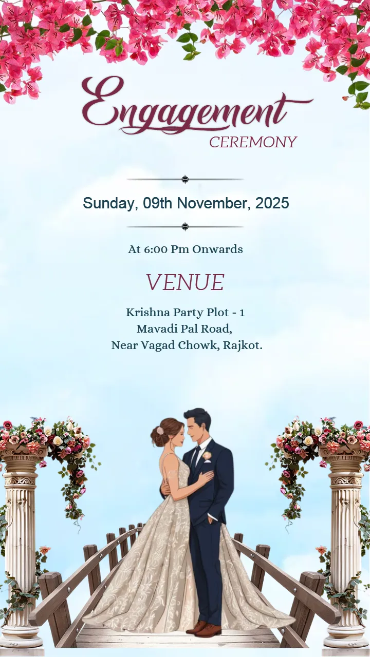 Modern Engagement Ceremony invitation Ideas for Couples
