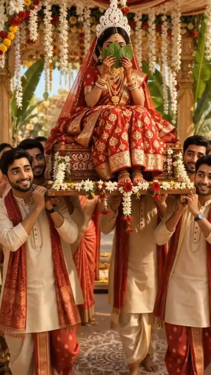 3D Bengali Wedding Invitation Video with Royal Traditions