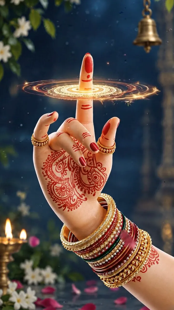 Happy Navratri 3D Status Video for Social Media Sharing