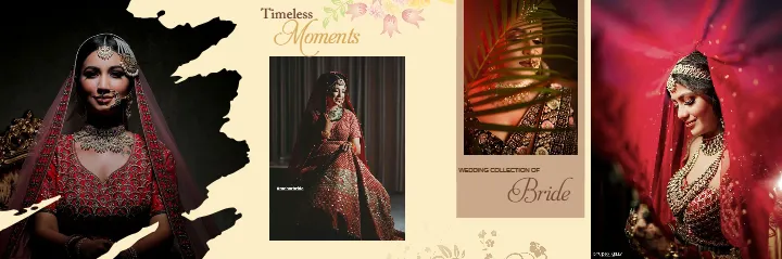 Wedding Bride Album Design PSD with Elegant Album Layouts