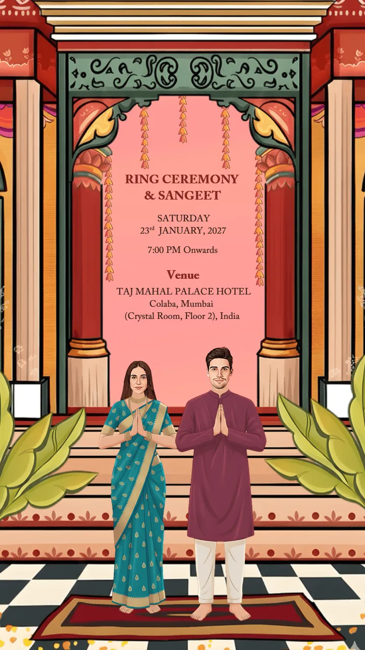 Bengali wedding Invitation video classic wedding card