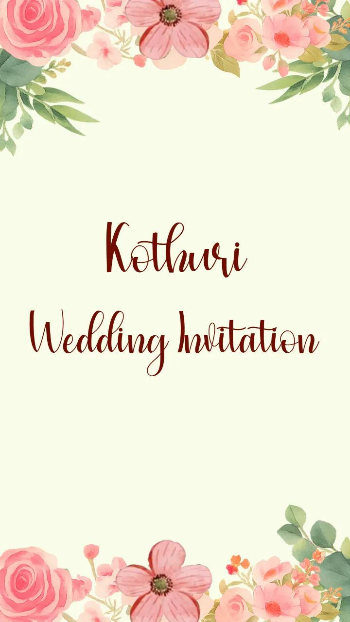 Wedding Invitation Video in elegant minimal design