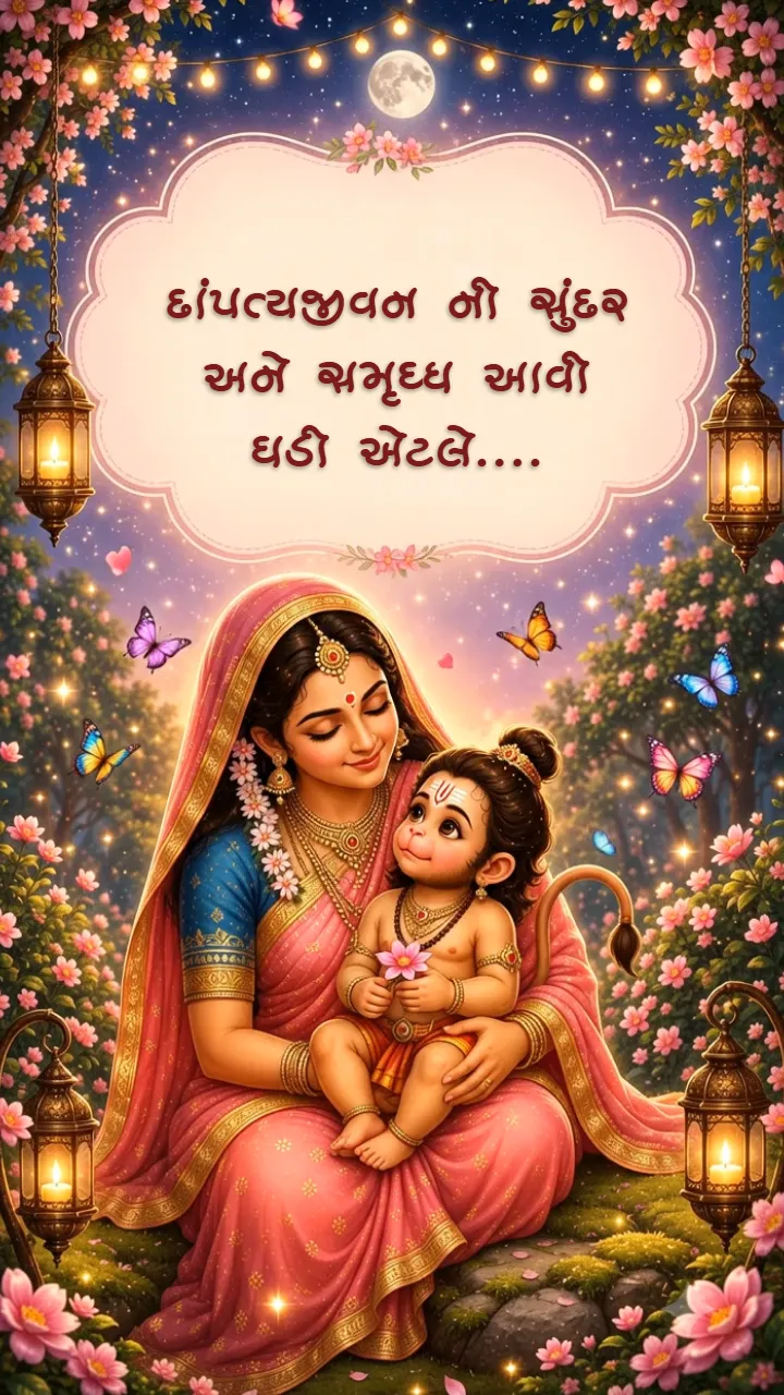 Creative 3D Hanuman Theme Baby Shower Invitation Video Maker