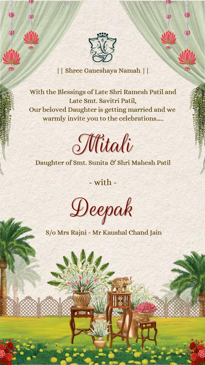 Wedding invitation Video with Minimal and Premium Aesthetic