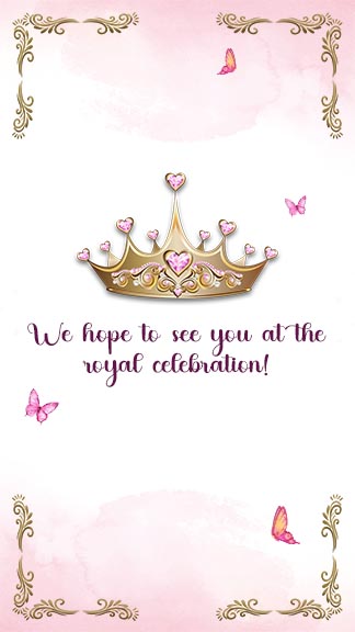 Magical 1st Birthday Invitation Card For Your Prince