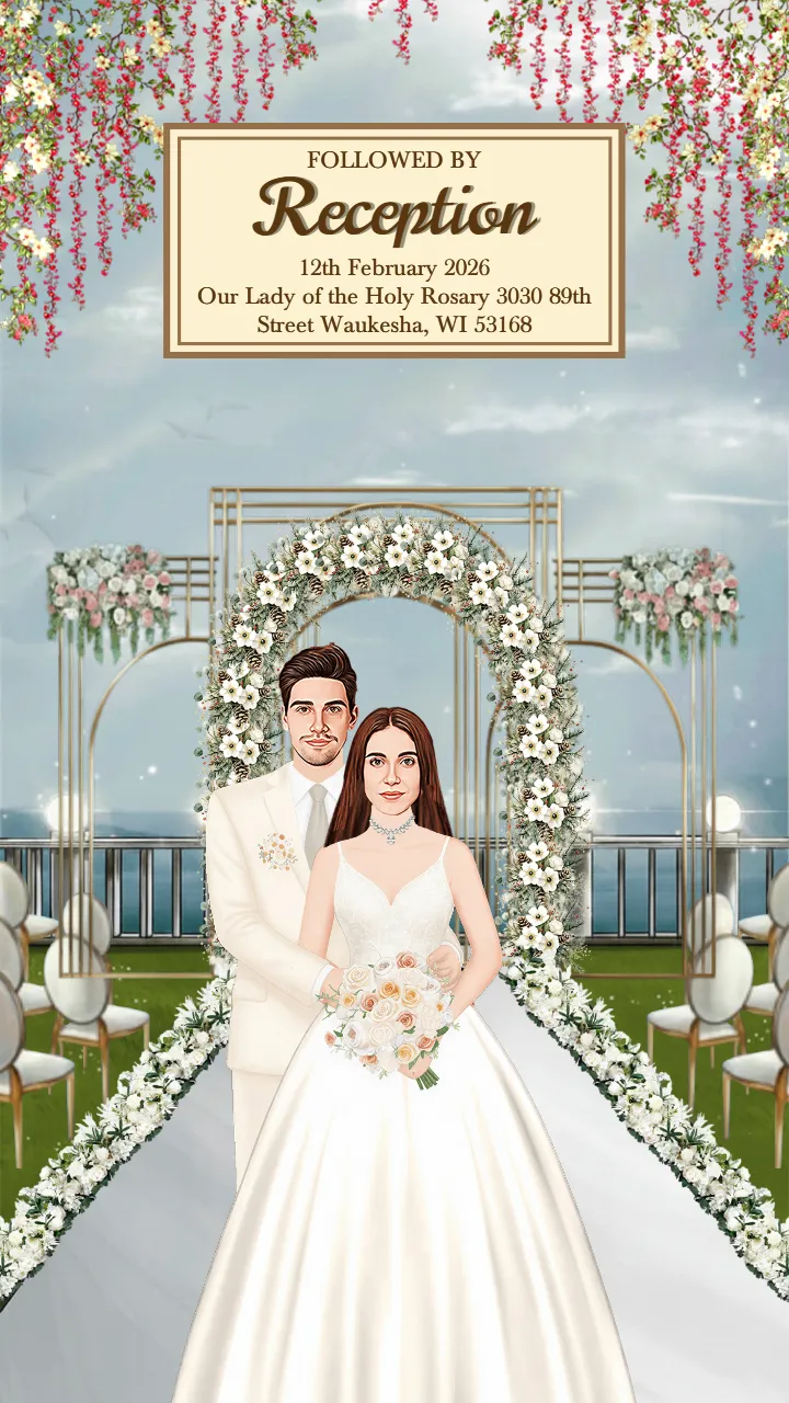 Christian Wedding Invitation Video for Traditional Wedding