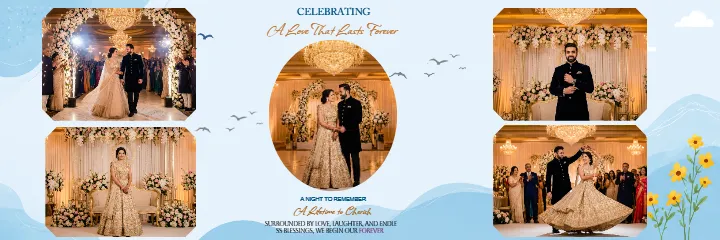 Reception Album Design PSD for Stunning Reception Memories