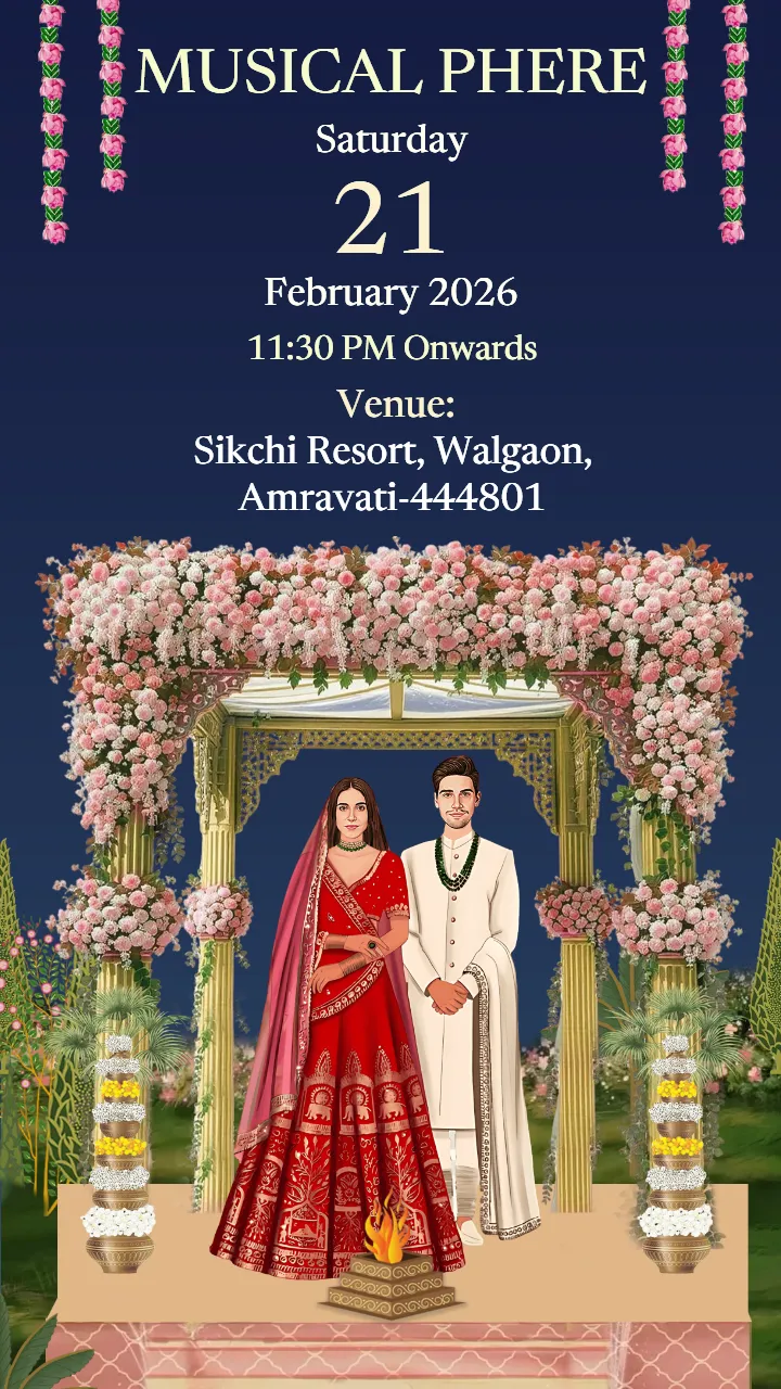 Design a Beautiful Wedding Invitation Video Online Today