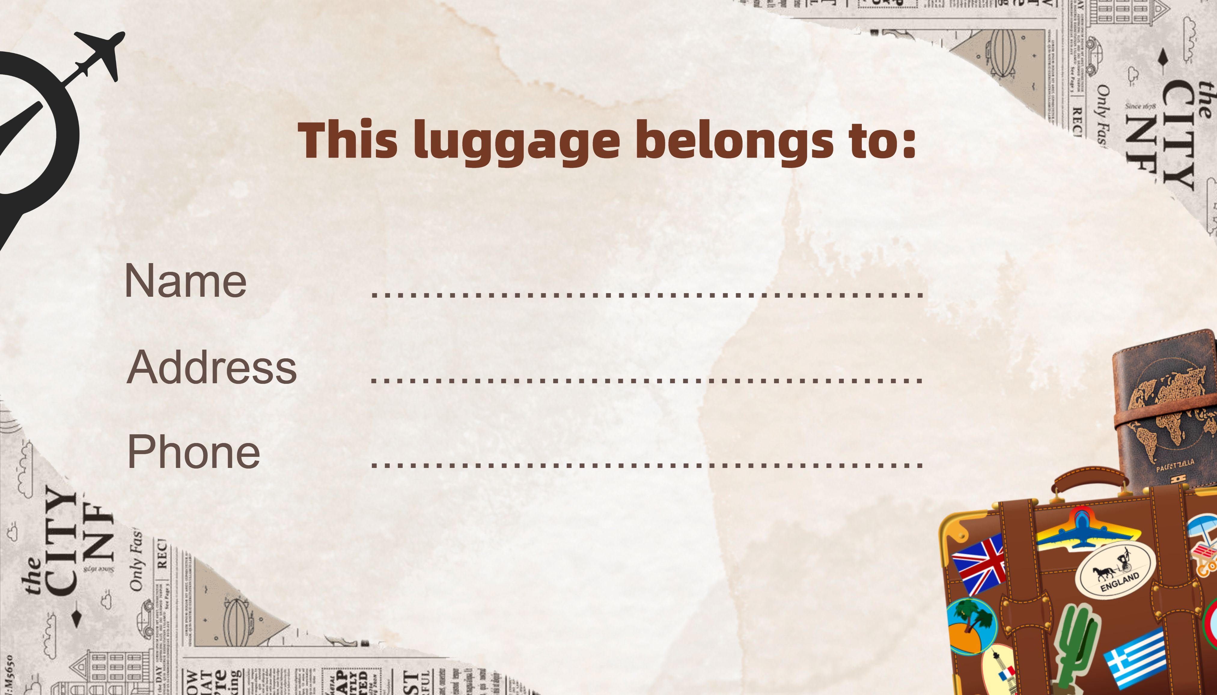 Luggage Bag Tags for Safe and Stylish Travel 2025