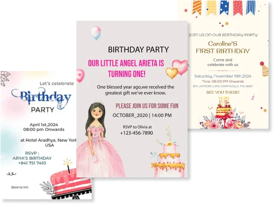 birthday invitations