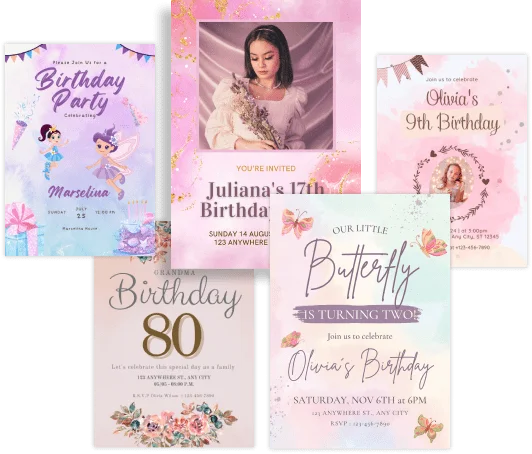 birthday invitations