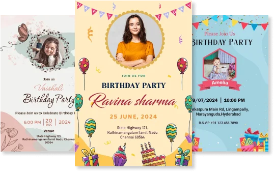 birthday invitations