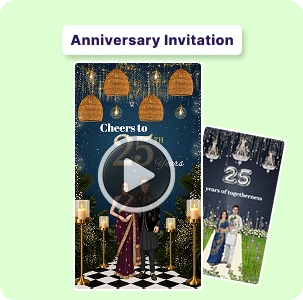 Anniversary invitation video