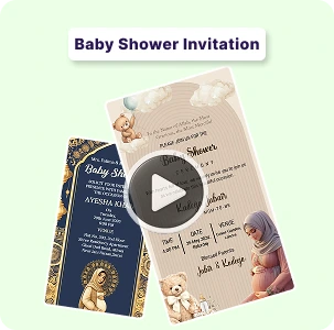 Baby Shower invitation video