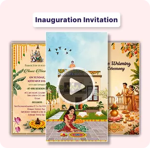 Inauguration invitation video