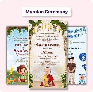Mundan Ceremony Card