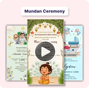 Mundan Ceremony invitation video