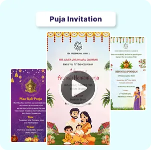 Puja invitation video