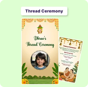 Thread Ceremony Card